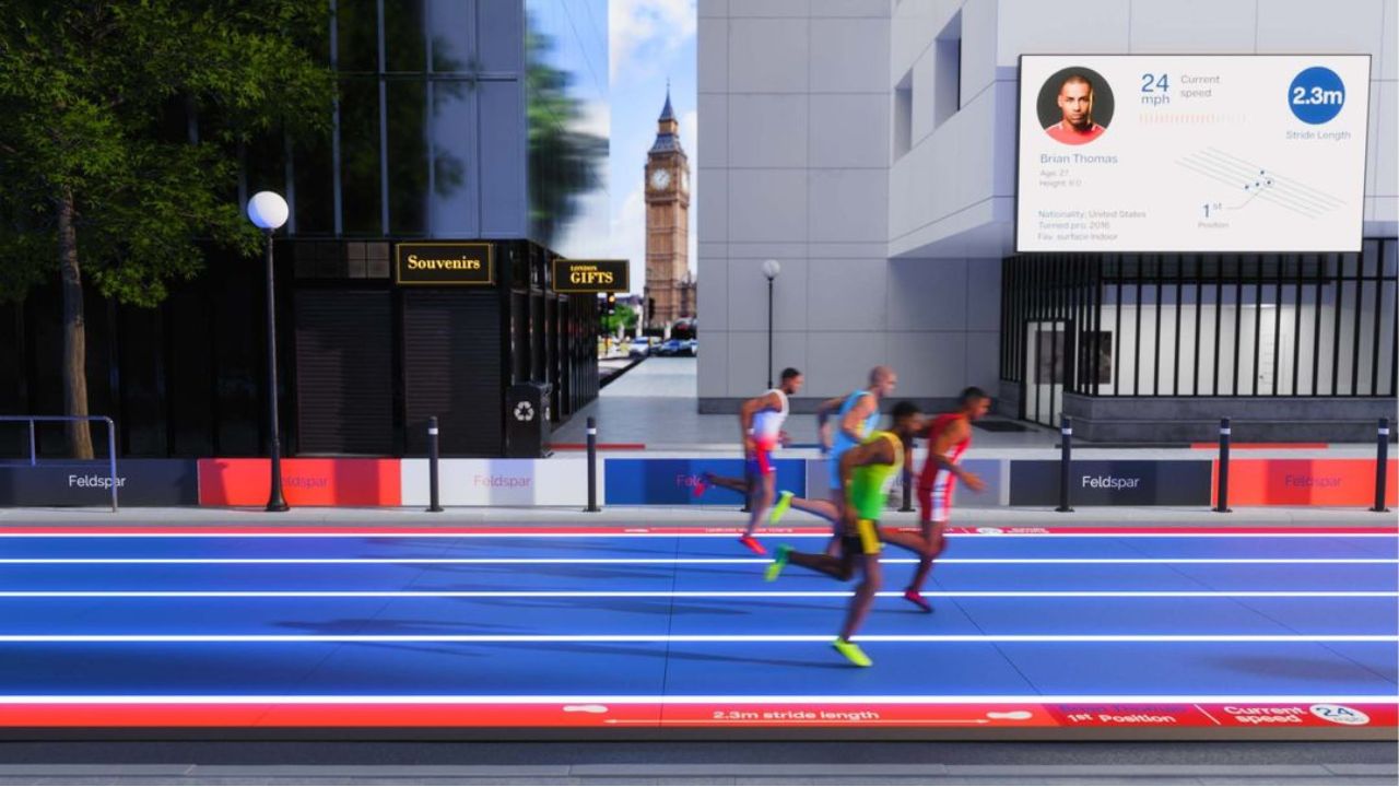 Artist's impression of the Feldstar running track